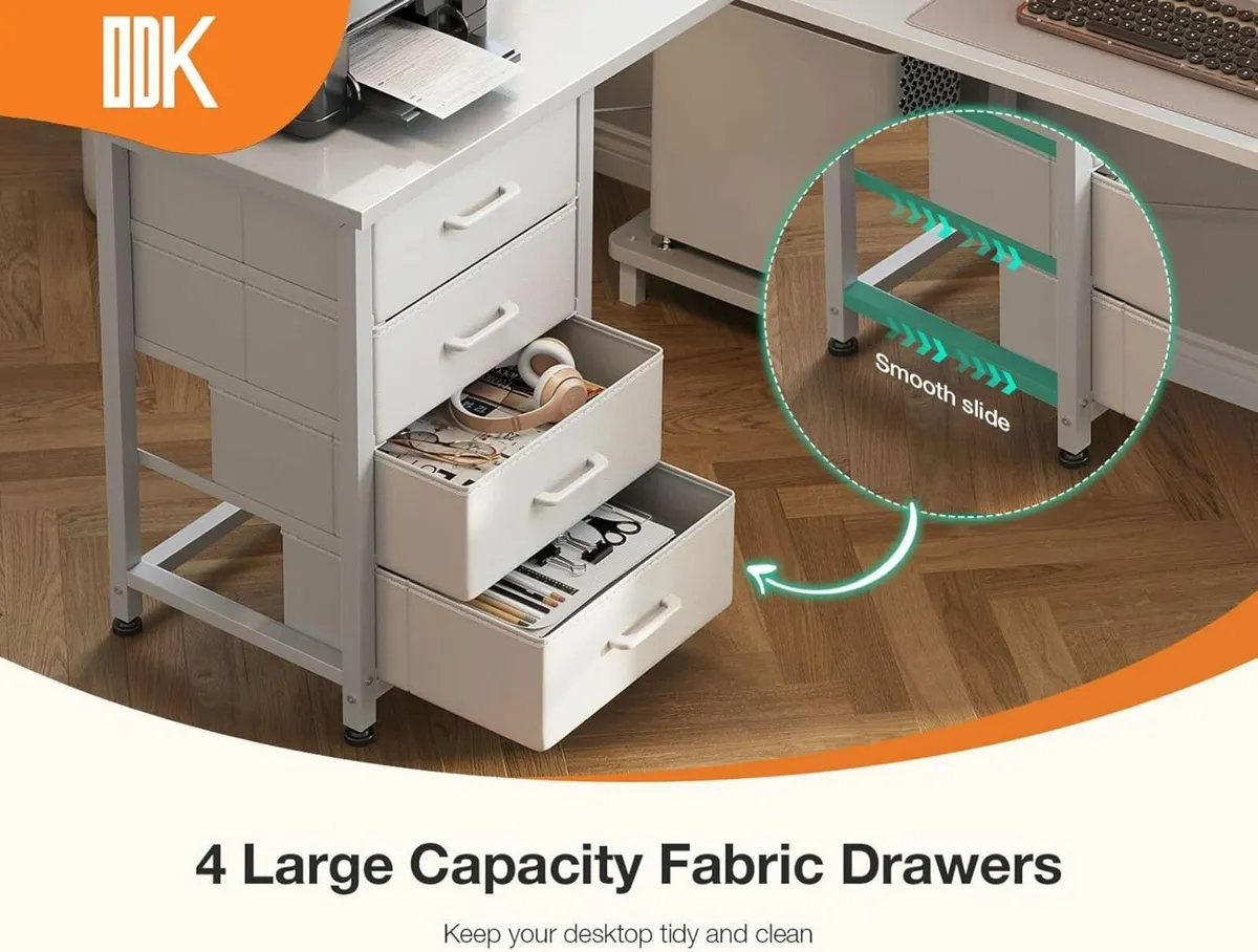 Drawers Reversible Office Desks Office 135×100cm - Image 4