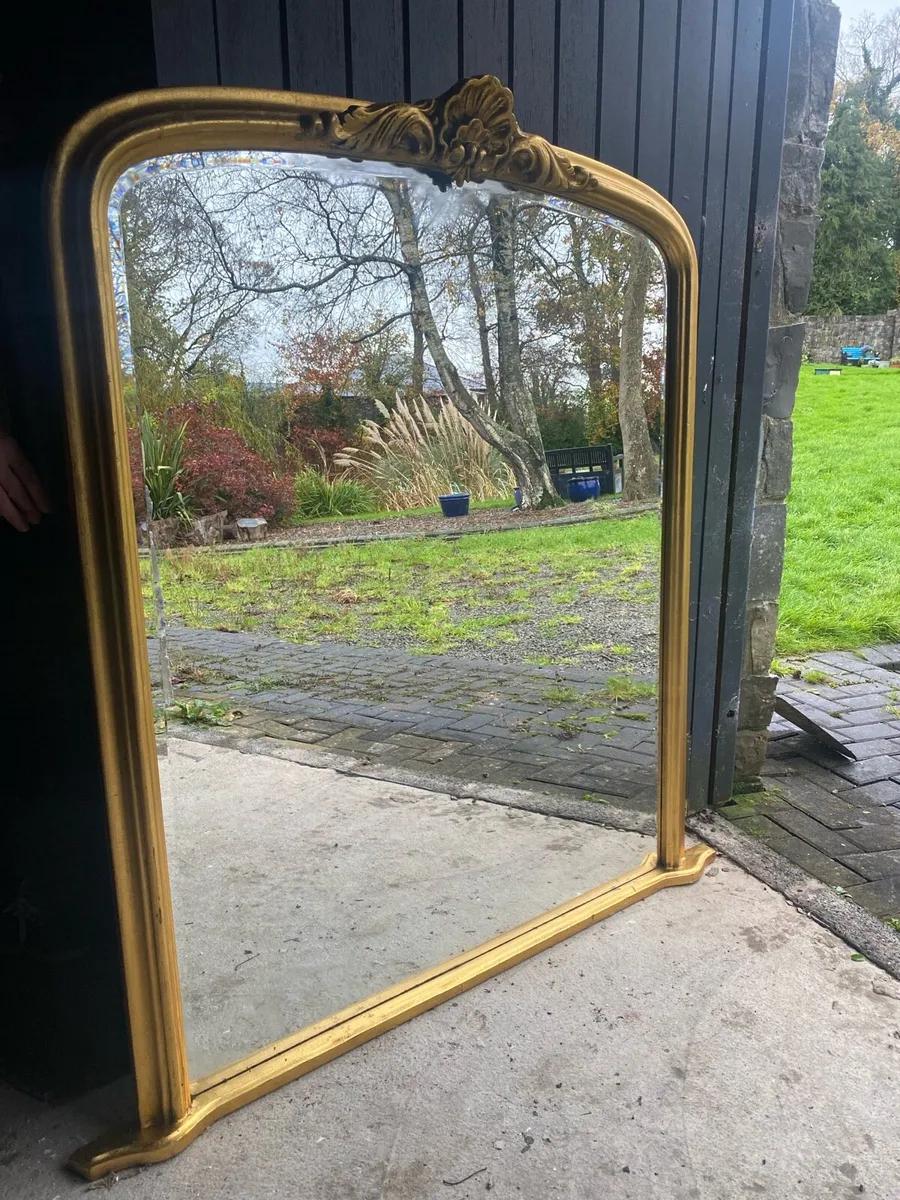 Large Antique Mirror - Image 2