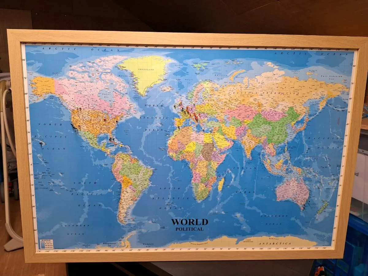 Pin Board World Map