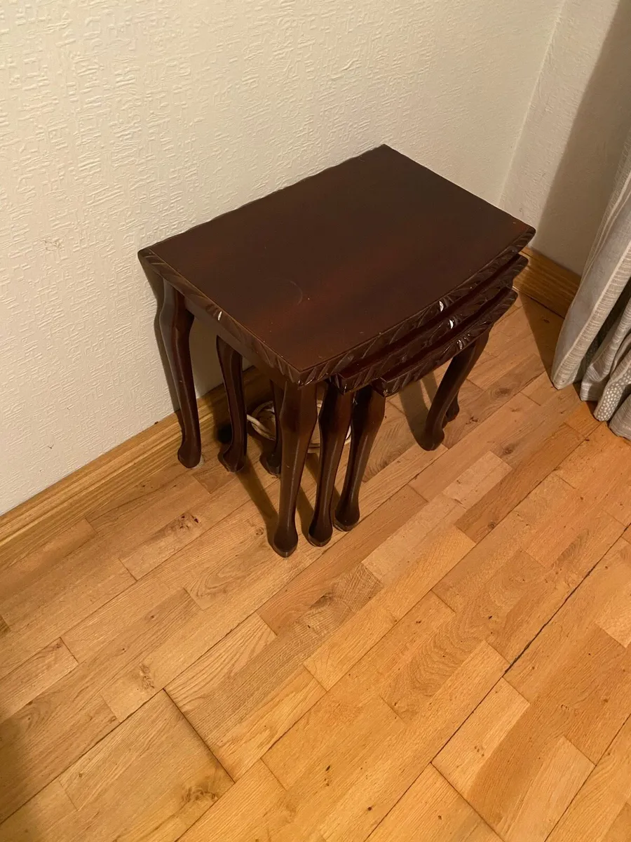Mahogany nest of tables