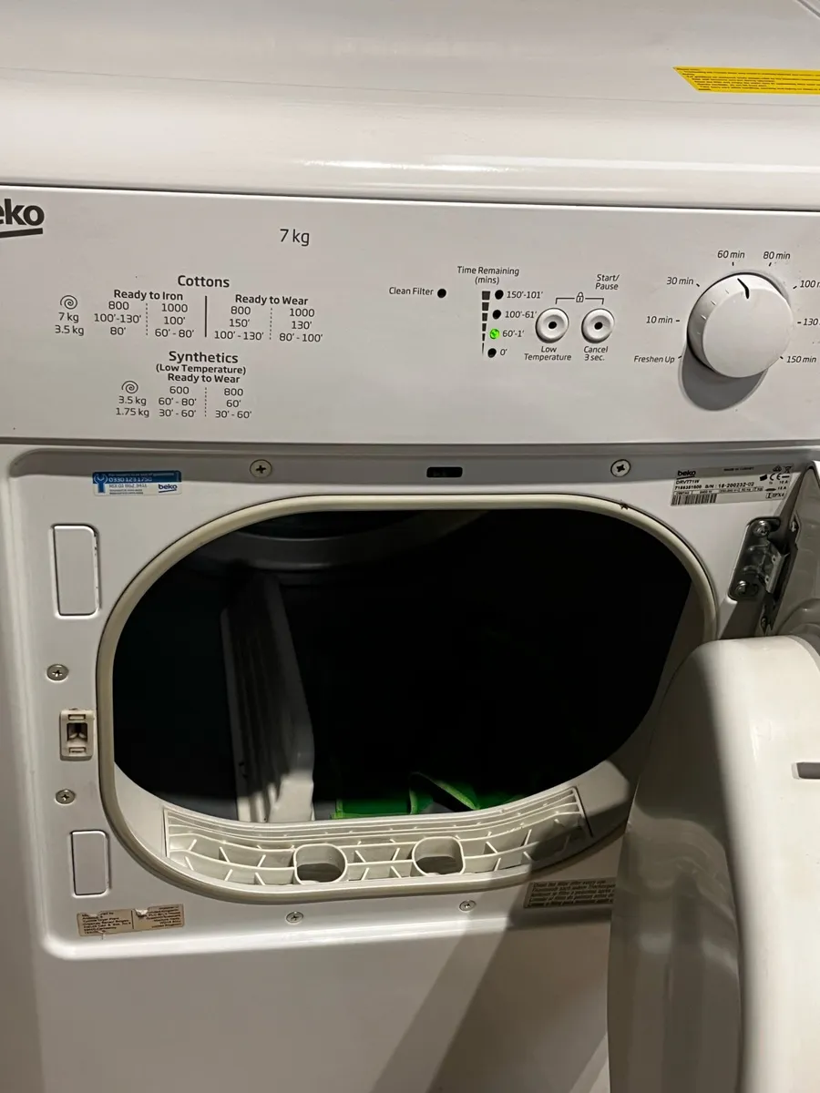 Beko 7kg Vented Dryer - Image 2
