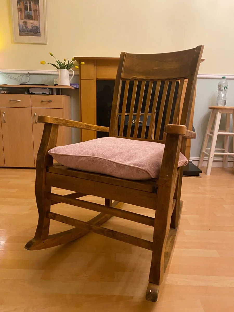 Dark Oak Rocking Chair - Image 1