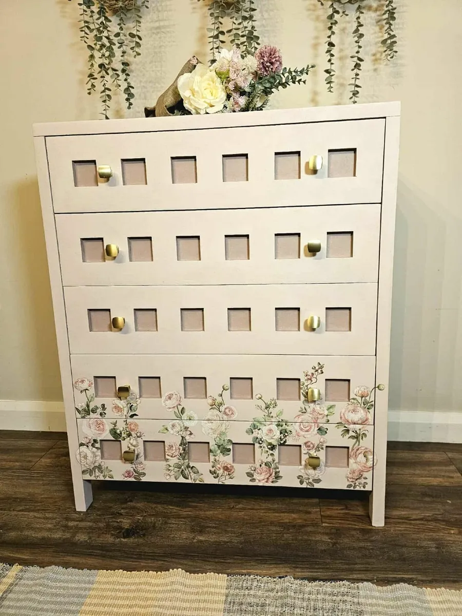 Wooden chest of drawers - Image 4