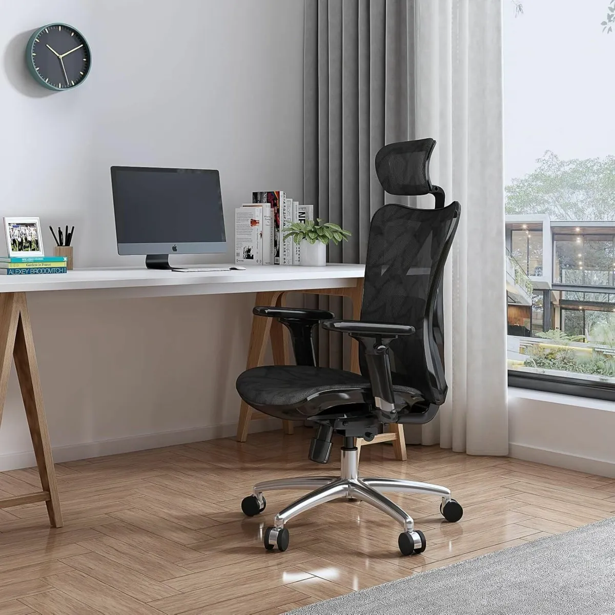 Ergonomic Office Chair Mesh Desk Adjustable - Image 2