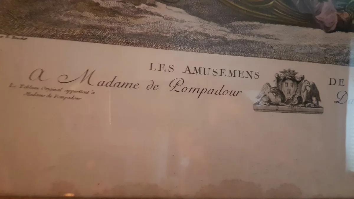 Antique French Print Framed - Image 2