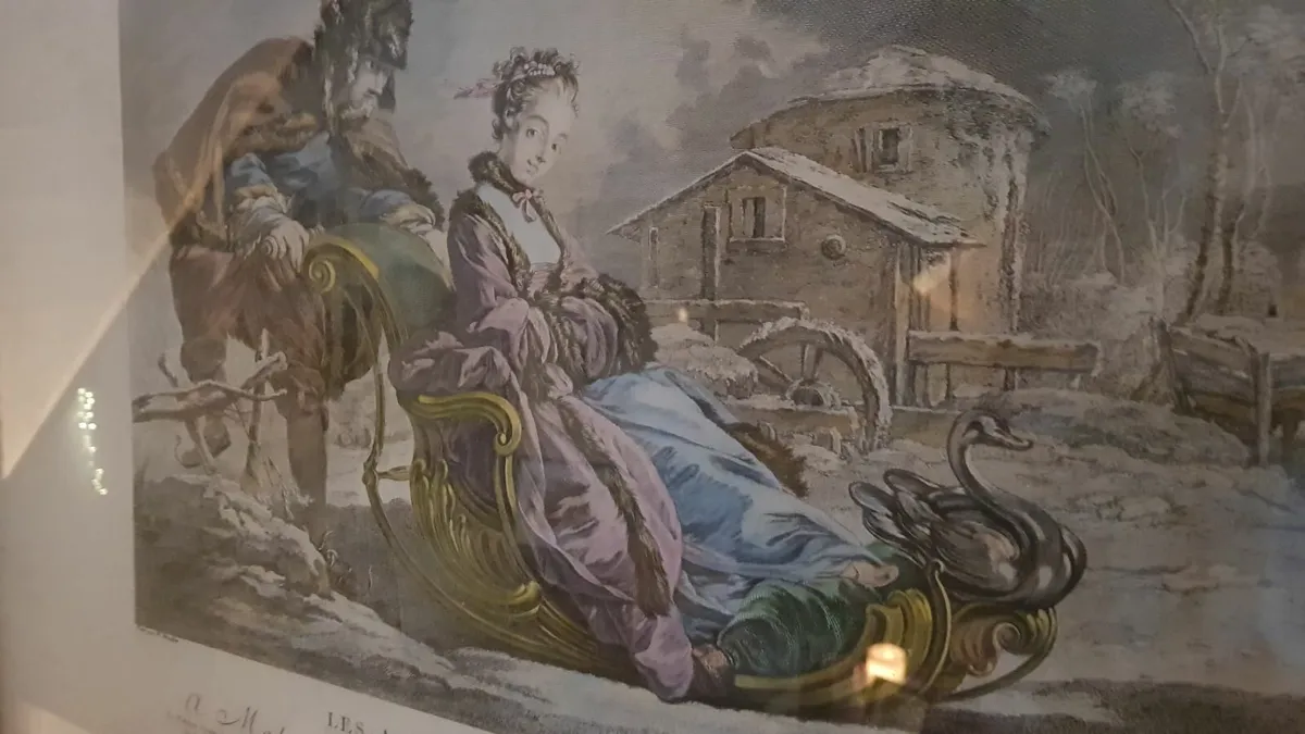 Antique French Print Framed - Image 3