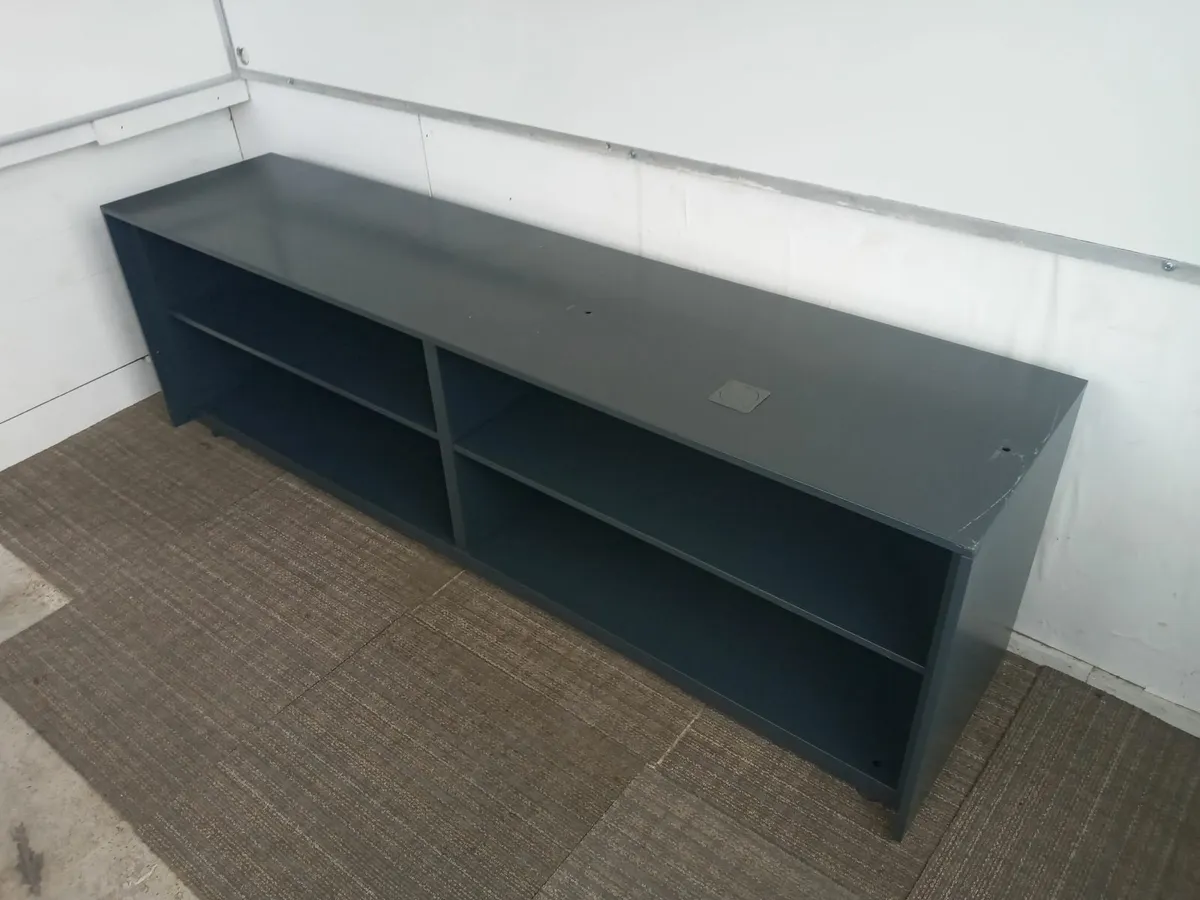 2 x Steel Storage Low Shelve Units - Image 1