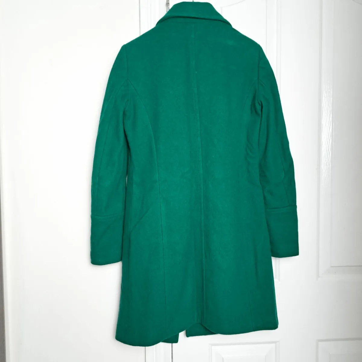 Benetton Green Emerald Wool Coat 6UK - Image 4