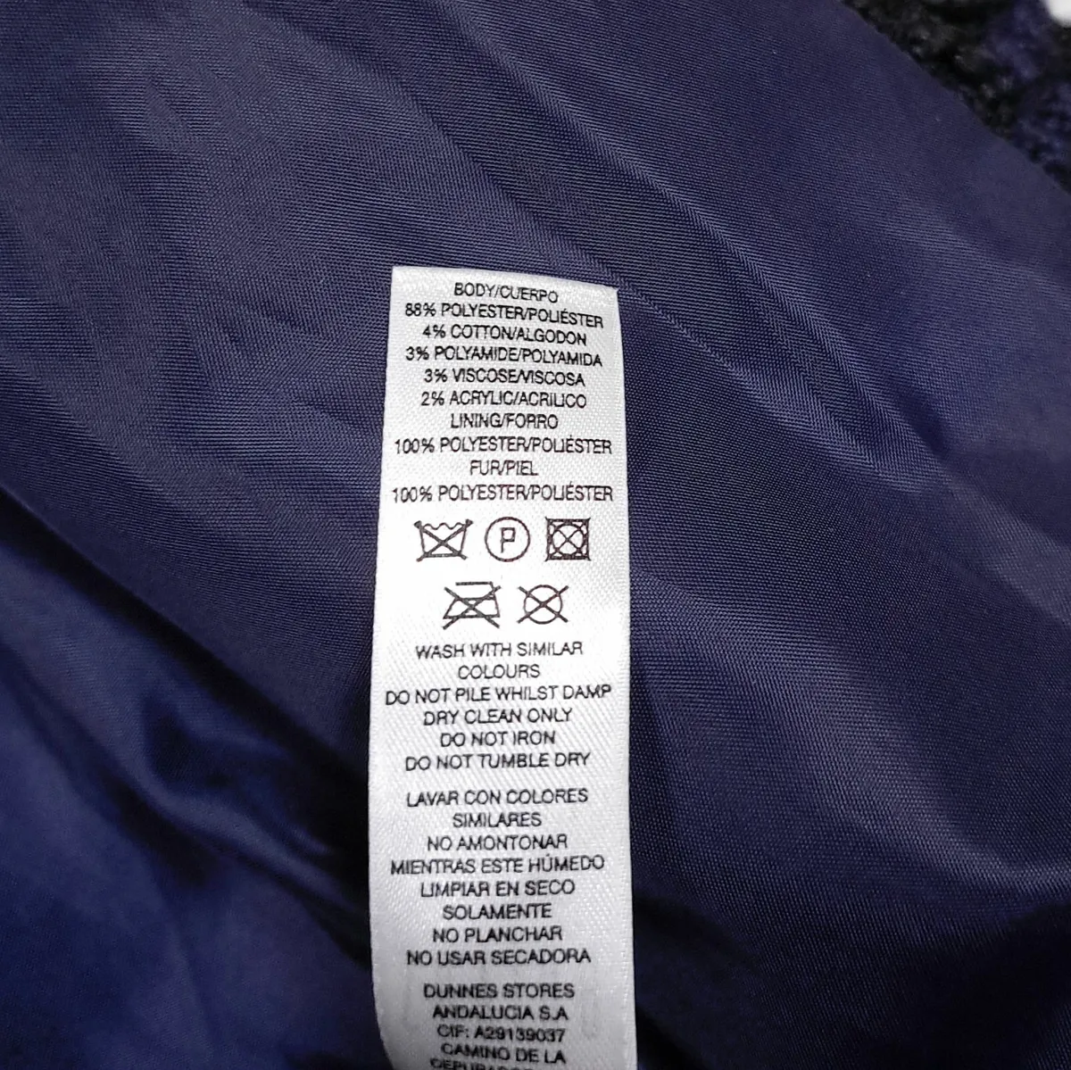 Savida Navy Blue Red Tweed Plaid Coat 8UK/36EU - Image 2