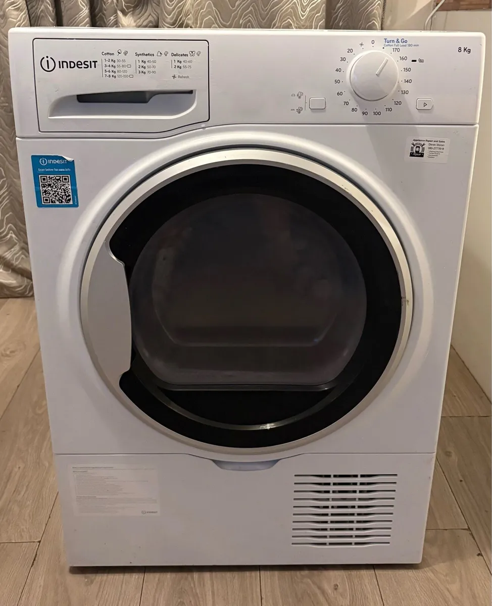Indesit Condenser Dryer - 8kg Drum