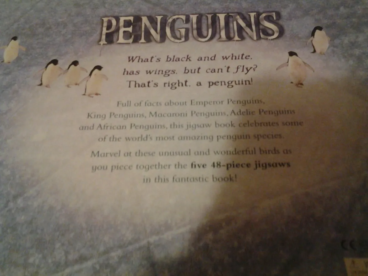 Penguins Jigsaw Book for Sale - Image 2