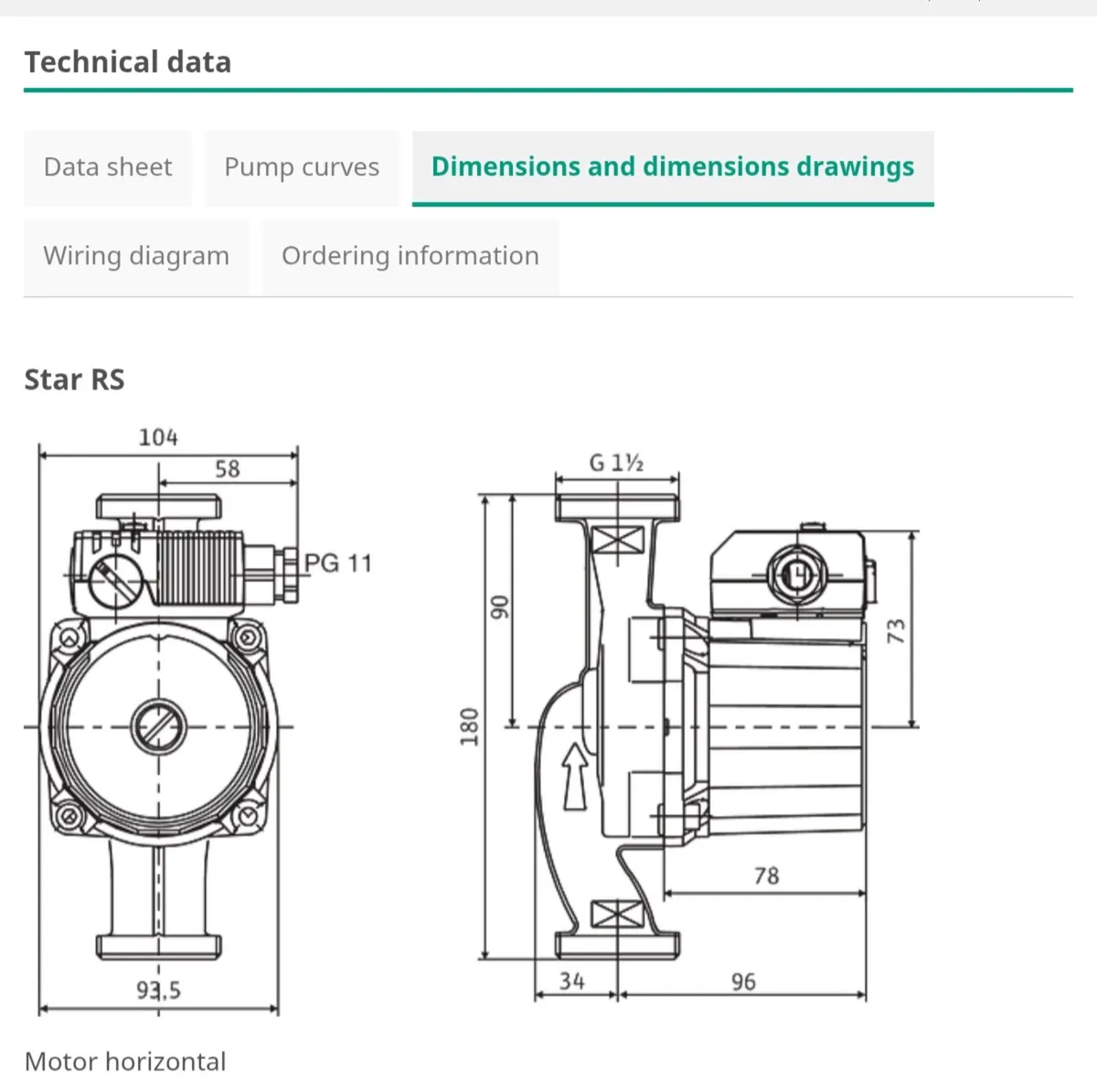 Wilo RS 25/4 Circulating pump for Sale - Image 3