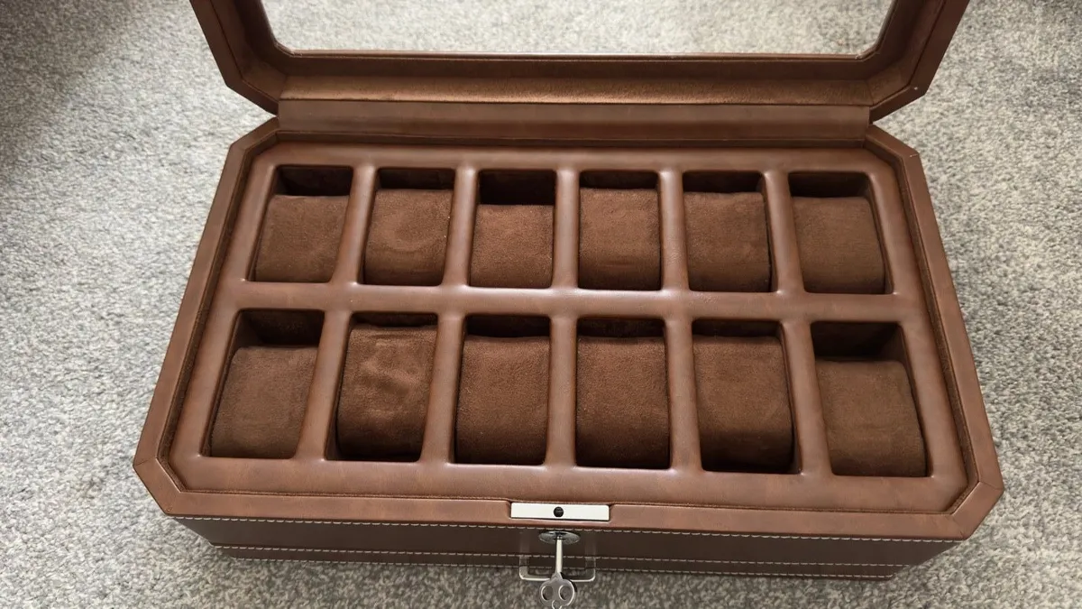 Luxury Watch Box 12 slot with drawer Rothwell - Image 4