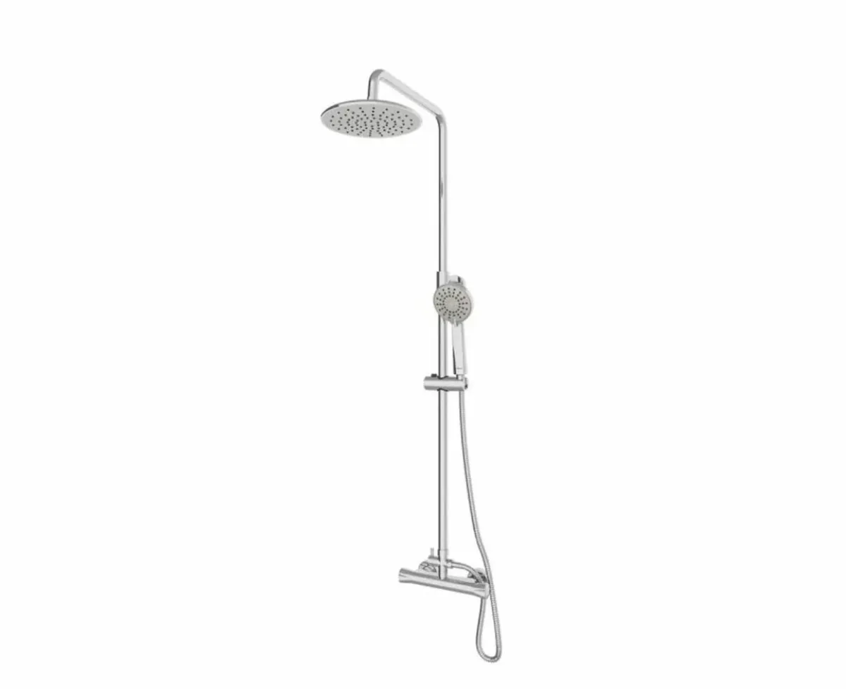 Bathshack BLACK NOVEMBER Round Chrome Rain Shower