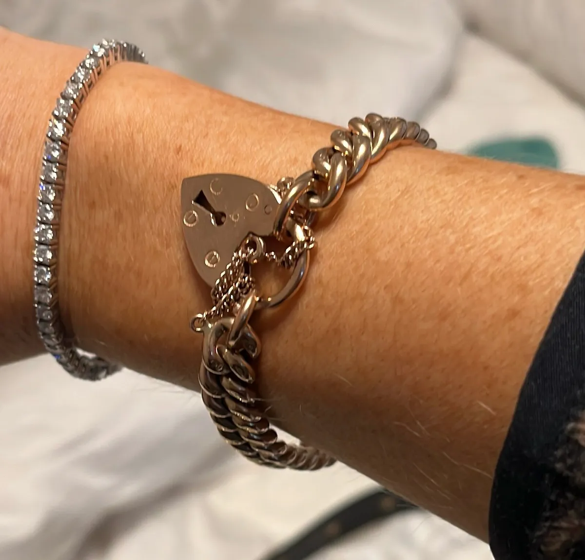 Antique Rose Gold Bracelet - Image 1