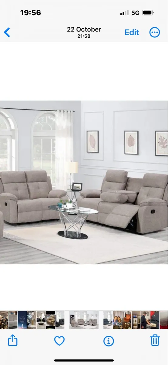 brand new abbey 3 plus 2 recliners reduced