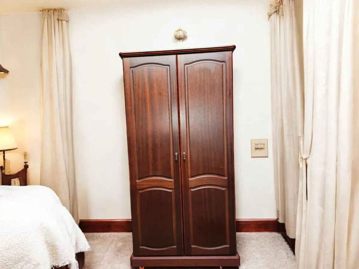 Mahogany Double Wardrobe - Image 1
