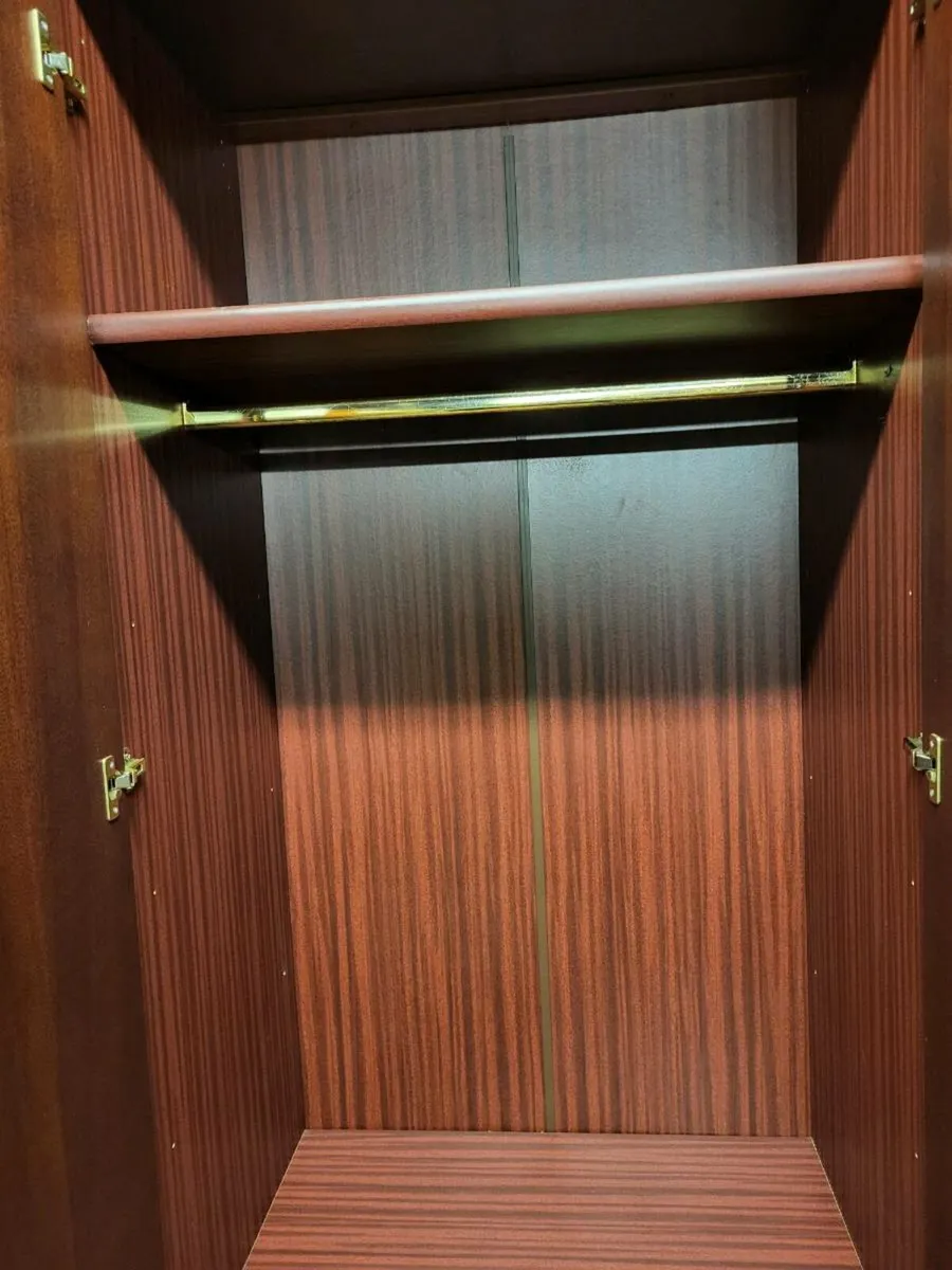 Mahogany Double Wardrobe - Image 2