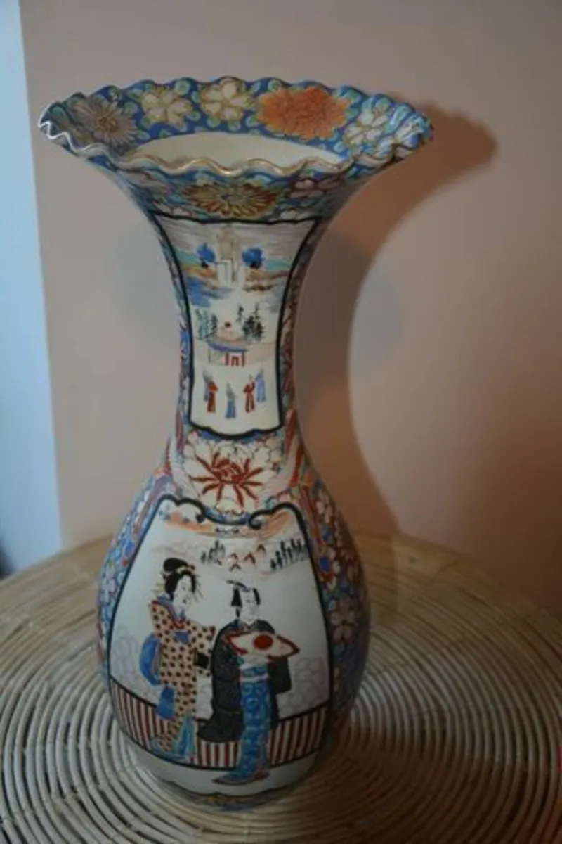 Large porcelain Japanese vase - Image 3