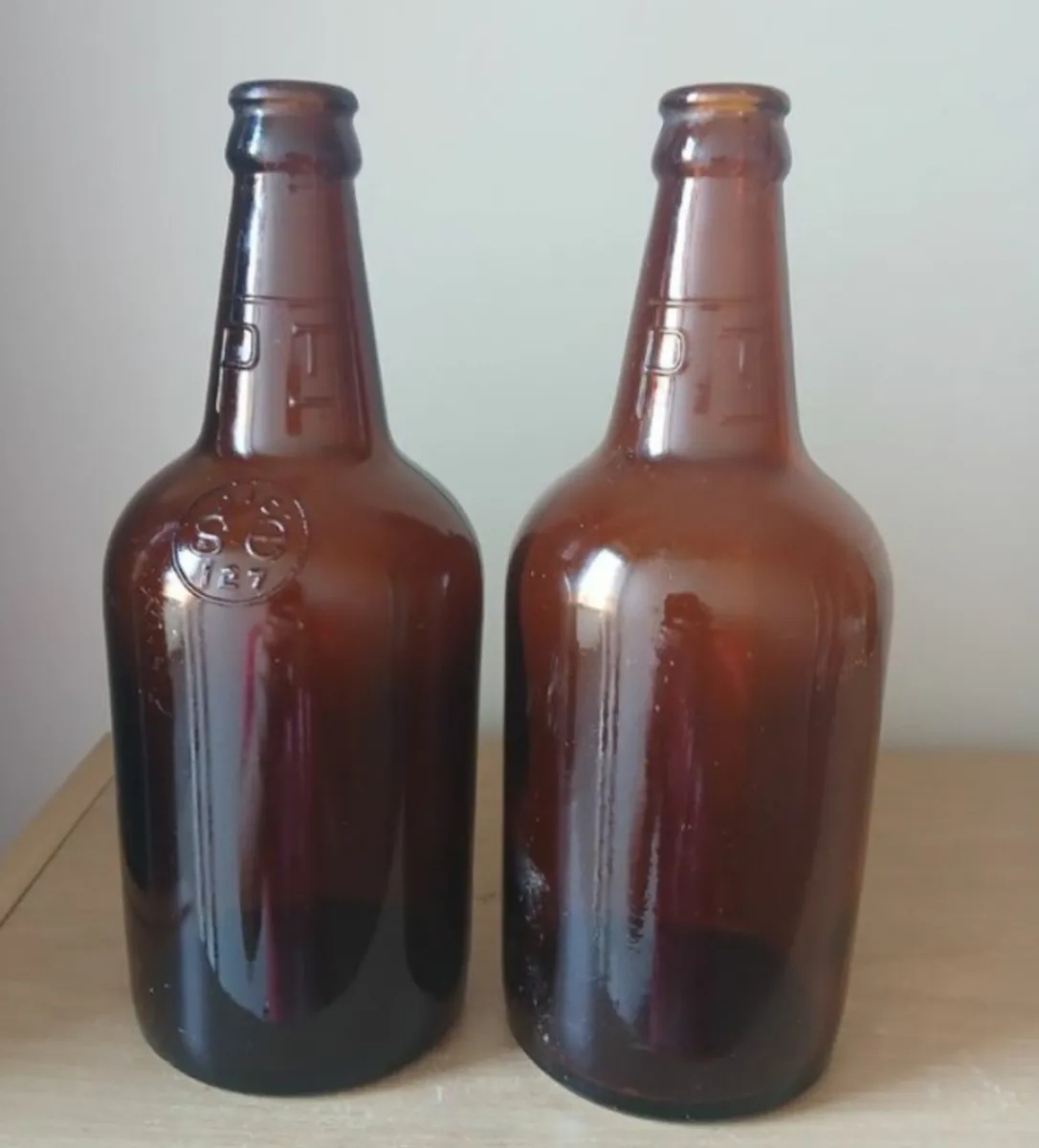 2 VINTAGE FAT BOTTLES OF GUINNESS 1970s