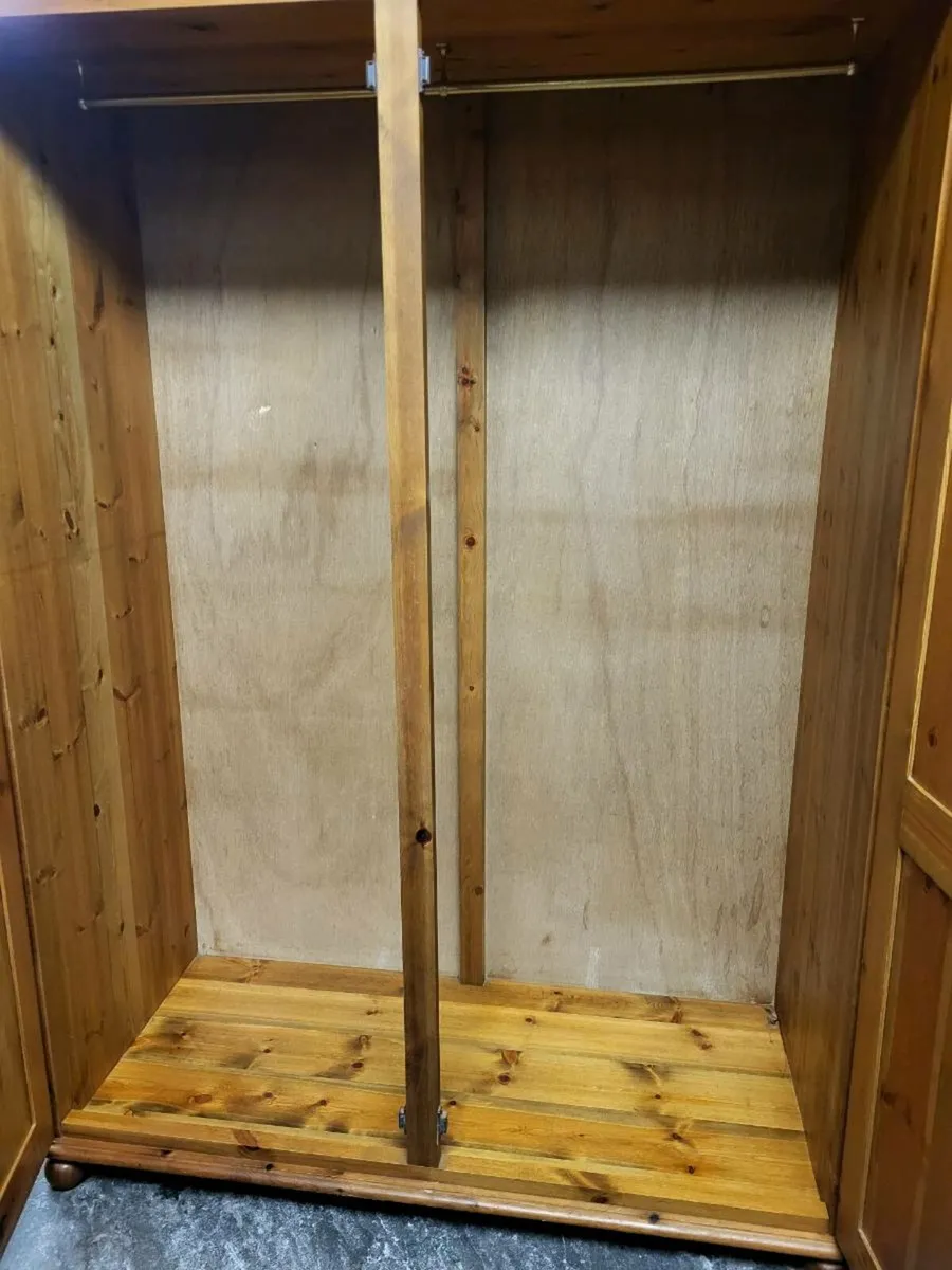 Large pine wardrobe - Image 2