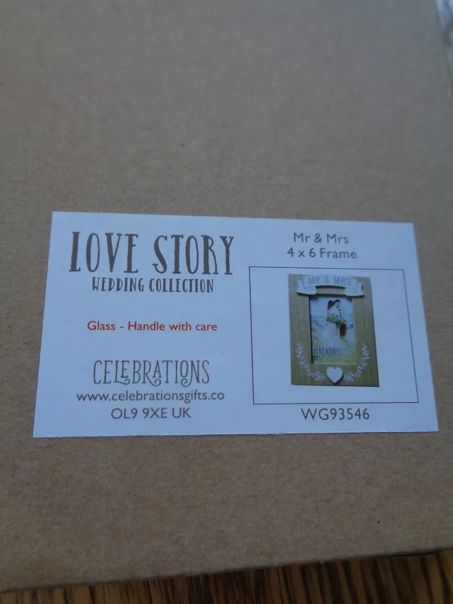 Mr and Mrs Wooden Frame for Sale - Image 2