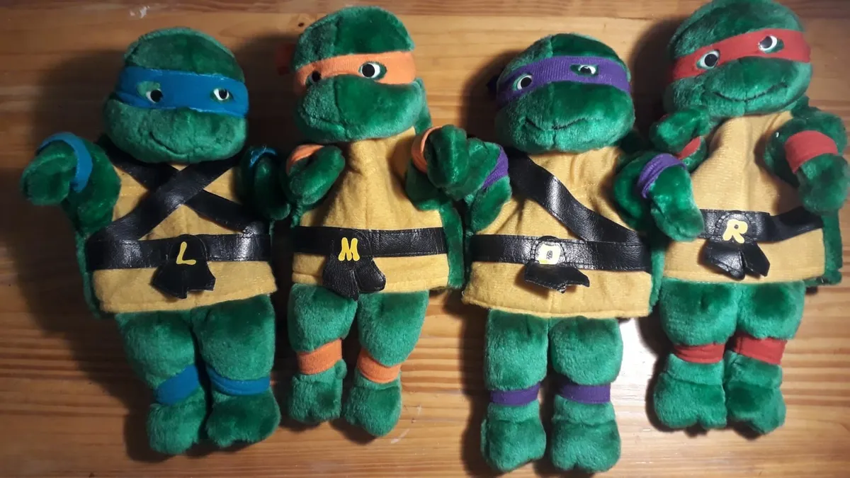Vintage Teenage Mutant Ninja Turtles Puppets - Image 1