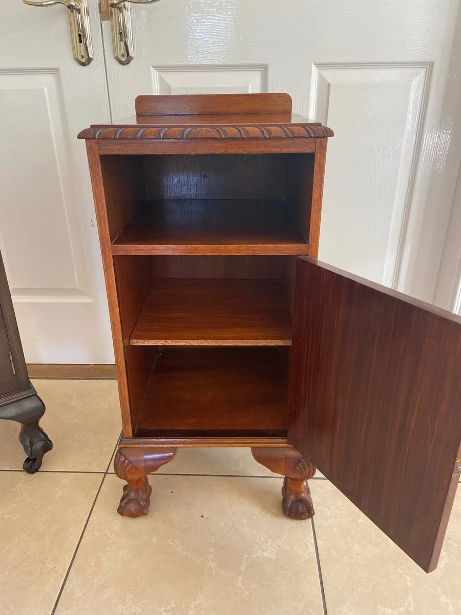 Two vintage bedside table lamp lockers - Image 3