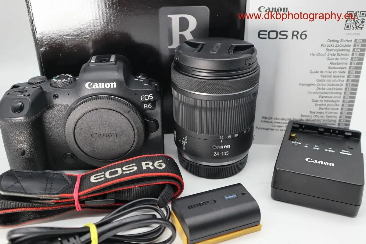 CANON EOS R6 CAMERA & CANON RF 24-105mm IS STM LEN - Image 1