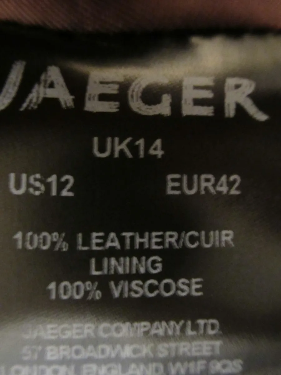 Soft leather Jaeger jacket - Image 2