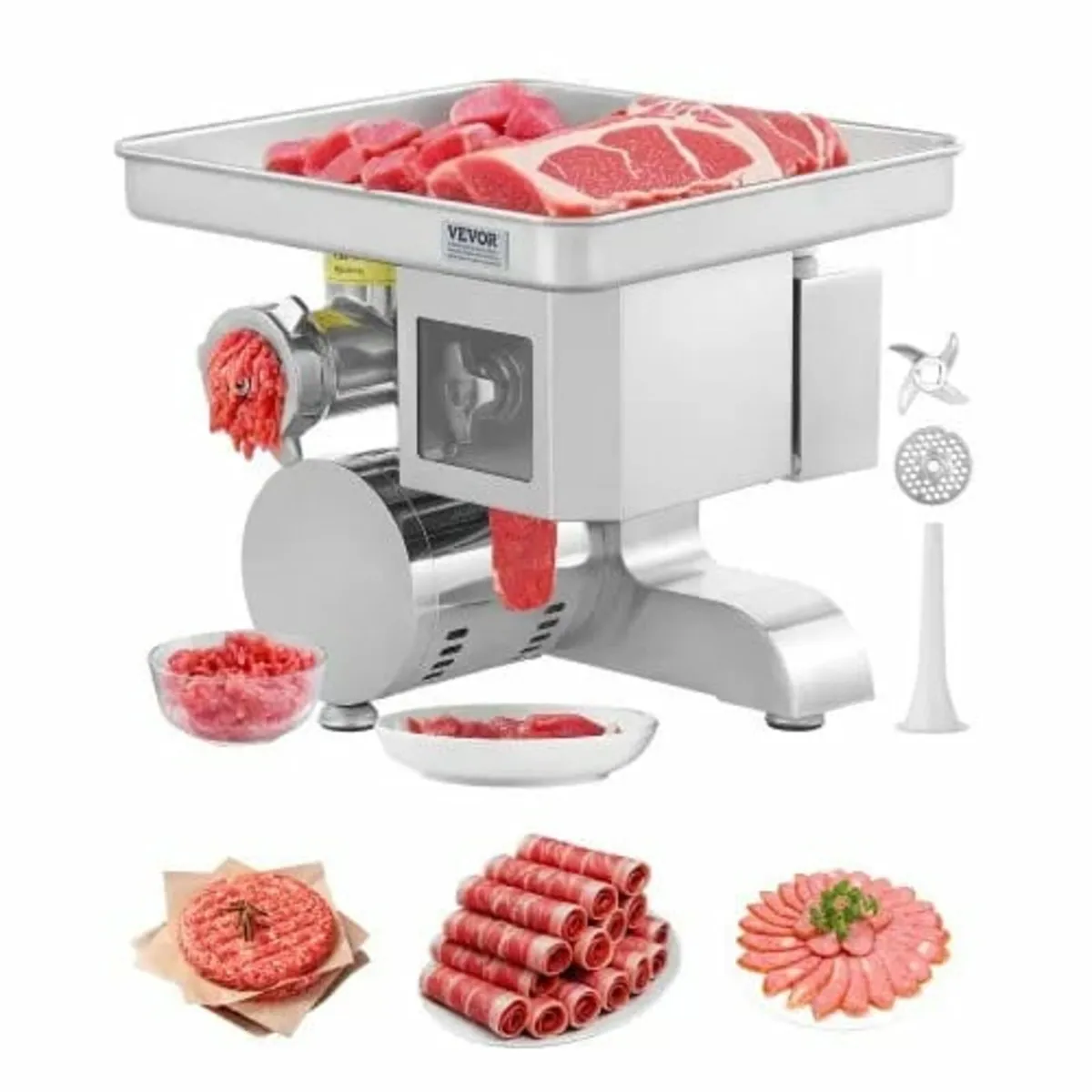 Meat Grinder, 11 Lbs/Min Electric Meat Grinder, Sl - Image 1
