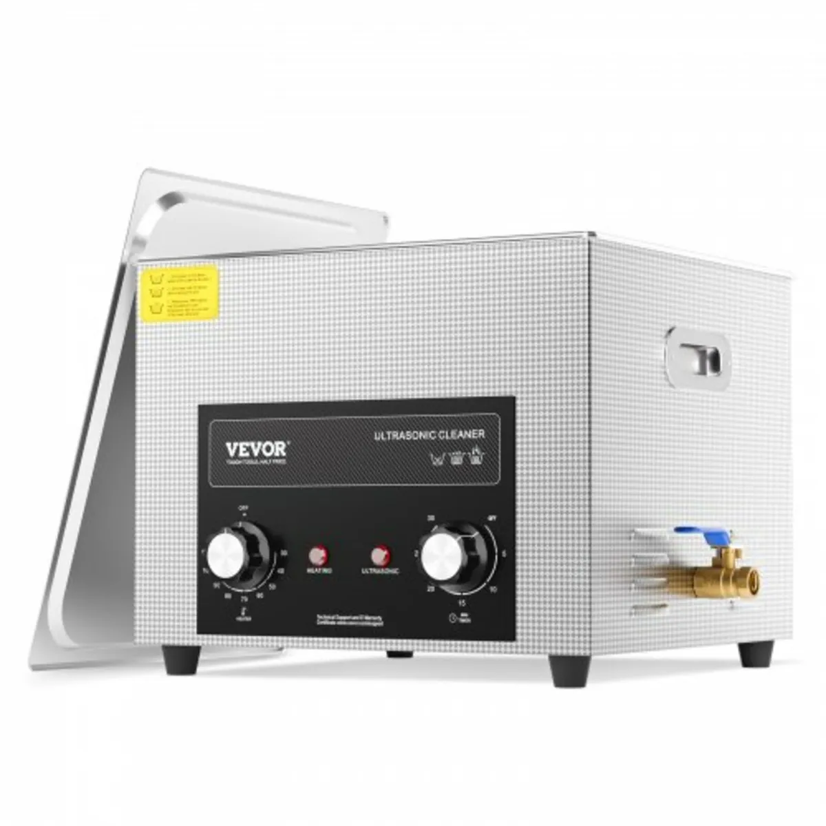 15L Ultrasonic Cleaner with Heater Timer & Basket, - Image 1