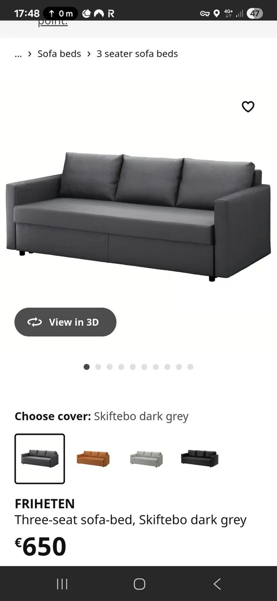 IKEA Sofa Bed (DELIVERY) - Image 1