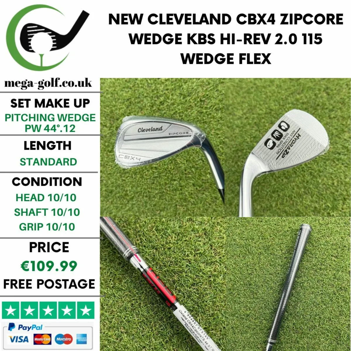 New Cleveland CBX4 Zipcore Wedge Pw 44°.12 / Wedge - Image 1
