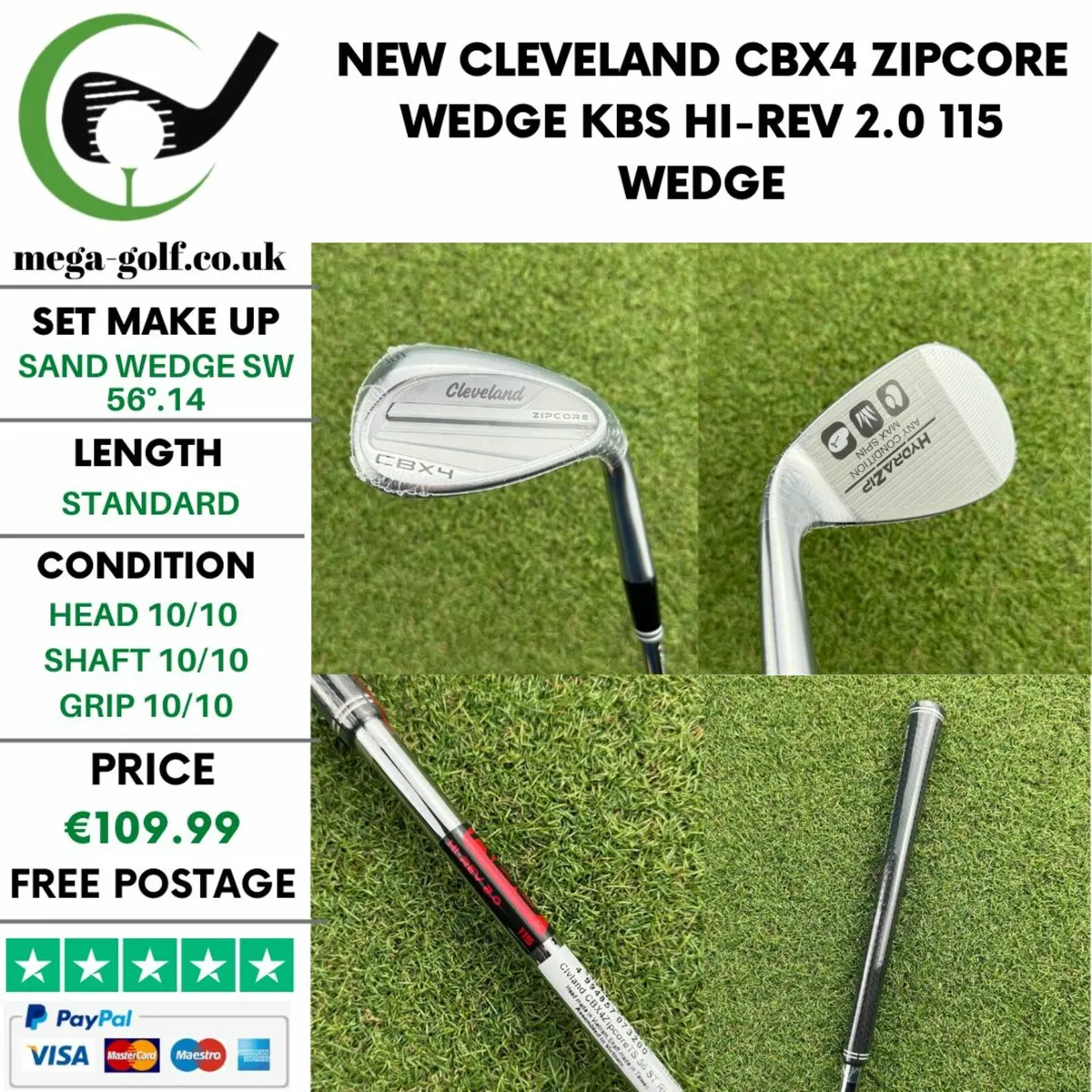 New Cleveland CBX4 Zipcore Wedge Sw 56°.14 / Wedge - Image 1