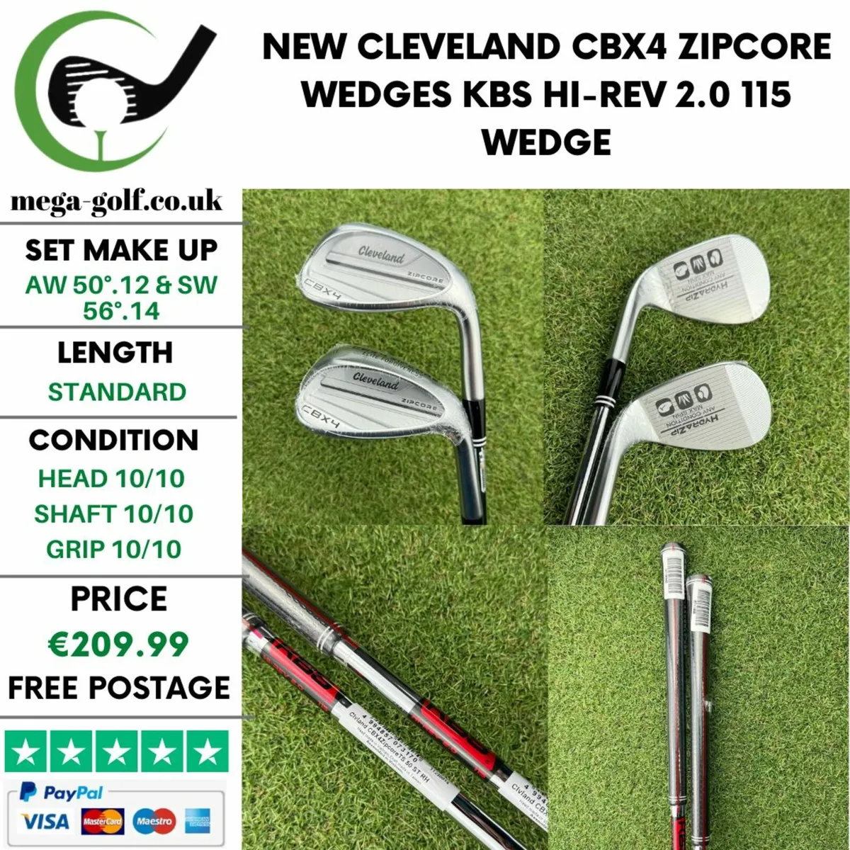 New Cleveland CBX4 Zipcore Wedges Set - Image 1