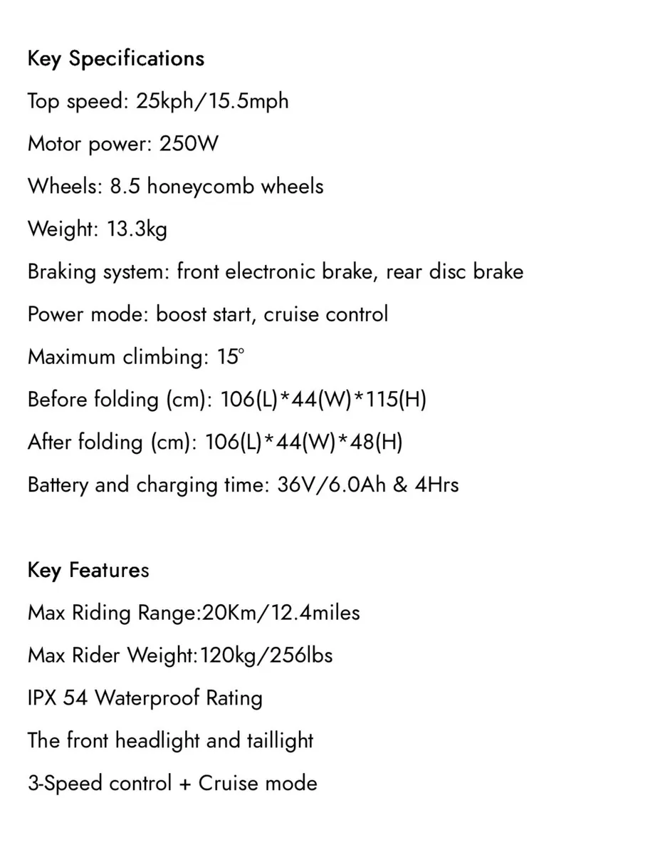 Windgoo M12 Electric scooter - Image 3