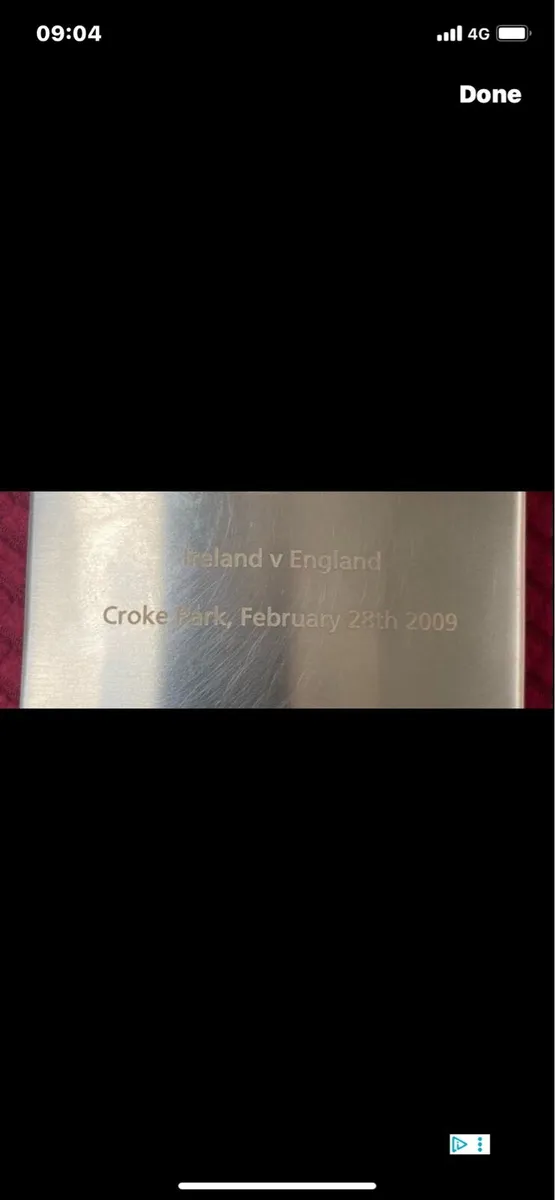 IRL v England Croke Park Hip Flask - Image 2
