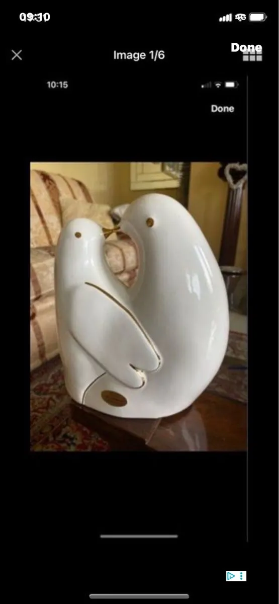 Ceramic Lovebirds - Image 1