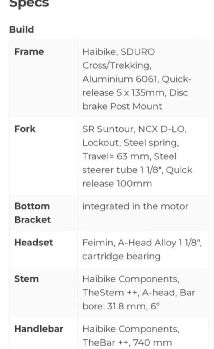 Haibike sduro trekking 5.0 Electric Bike - Image 3