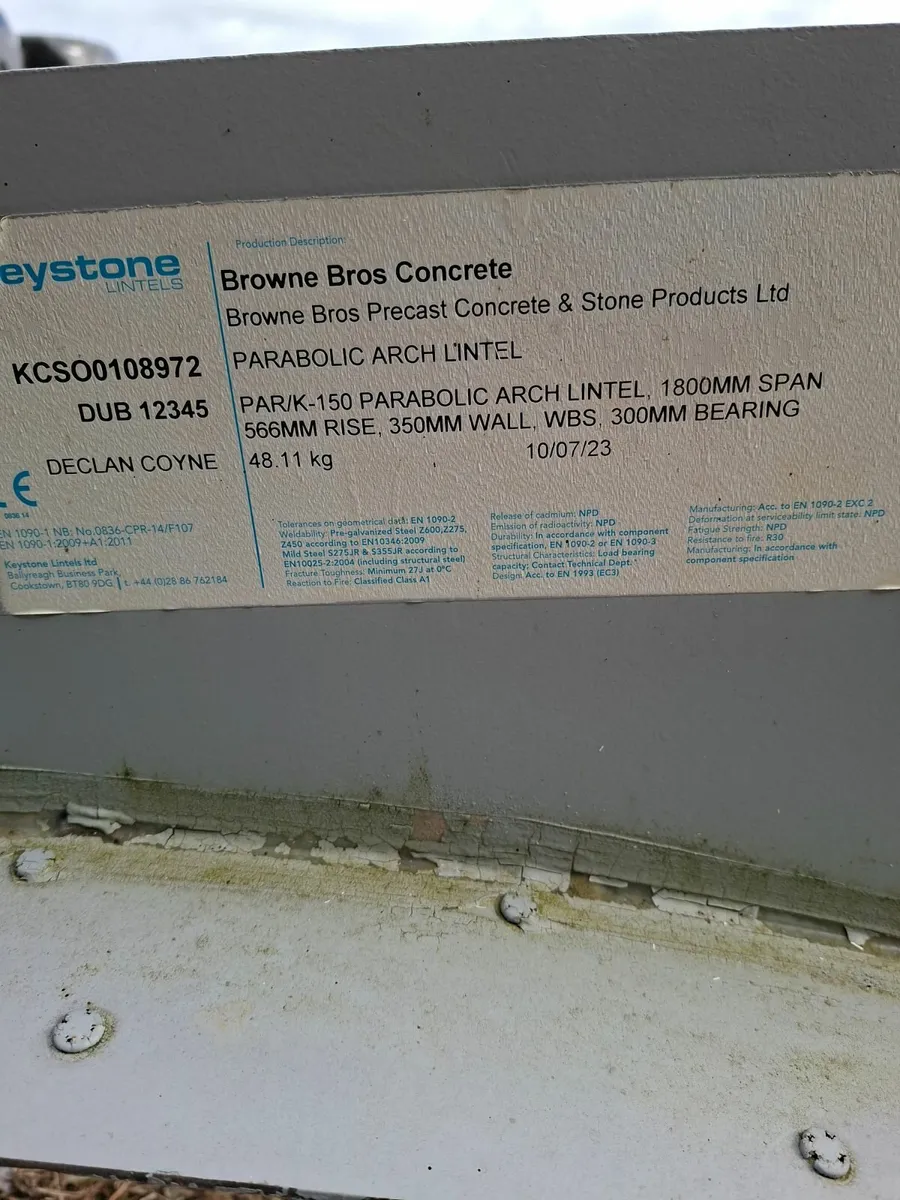 Arch catnic Steel lintol - Image 2