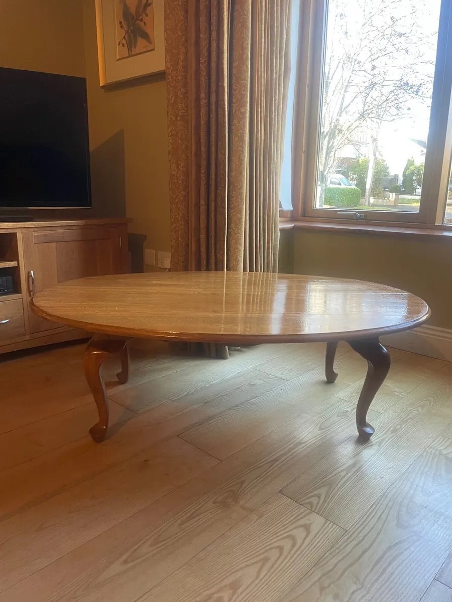 Solid Oak Coffee Table - Image 1