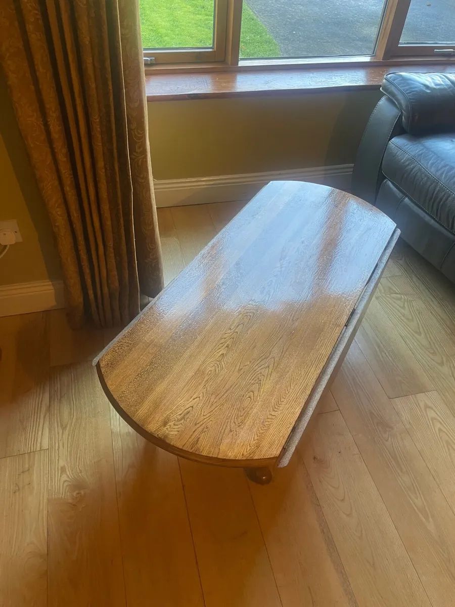 Solid Oak Coffee Table - Image 3