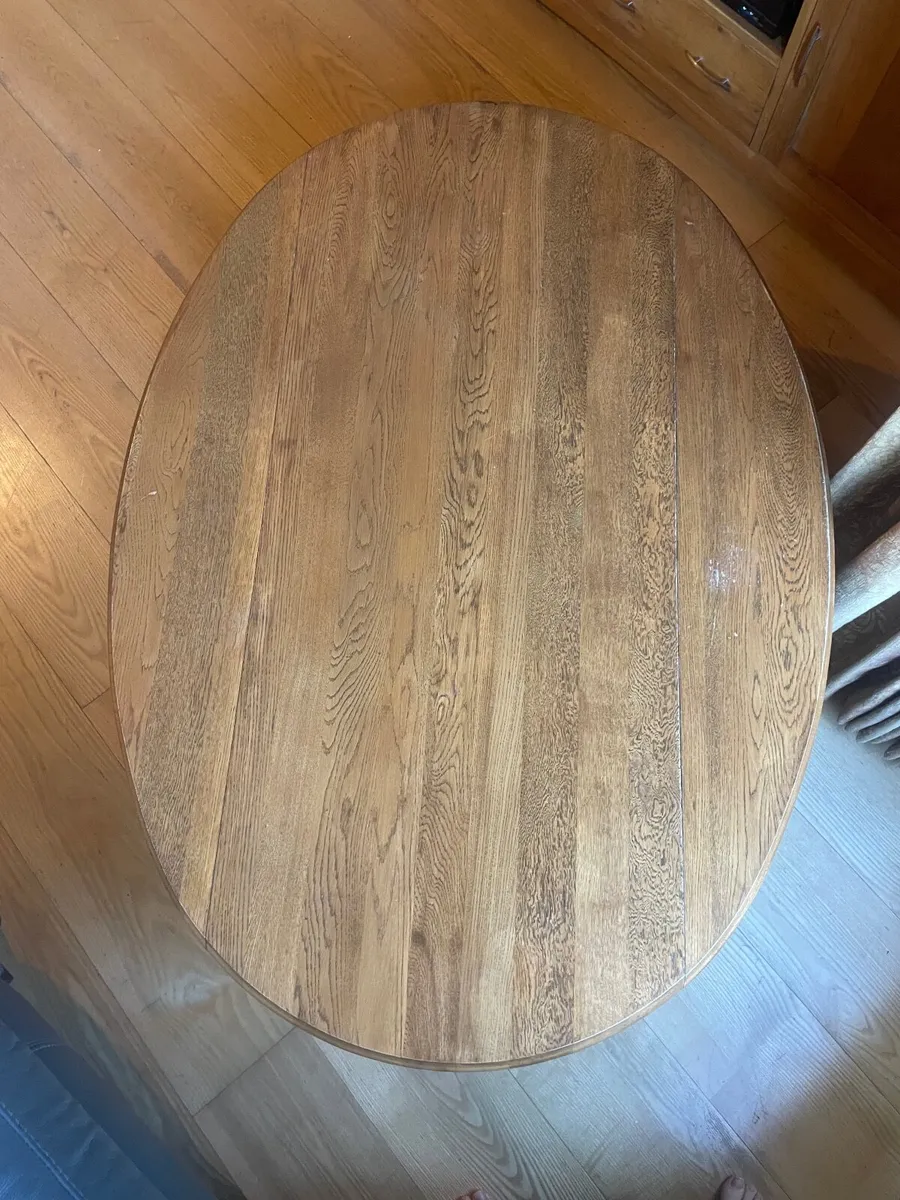Solid Oak Coffee Table - Image 4