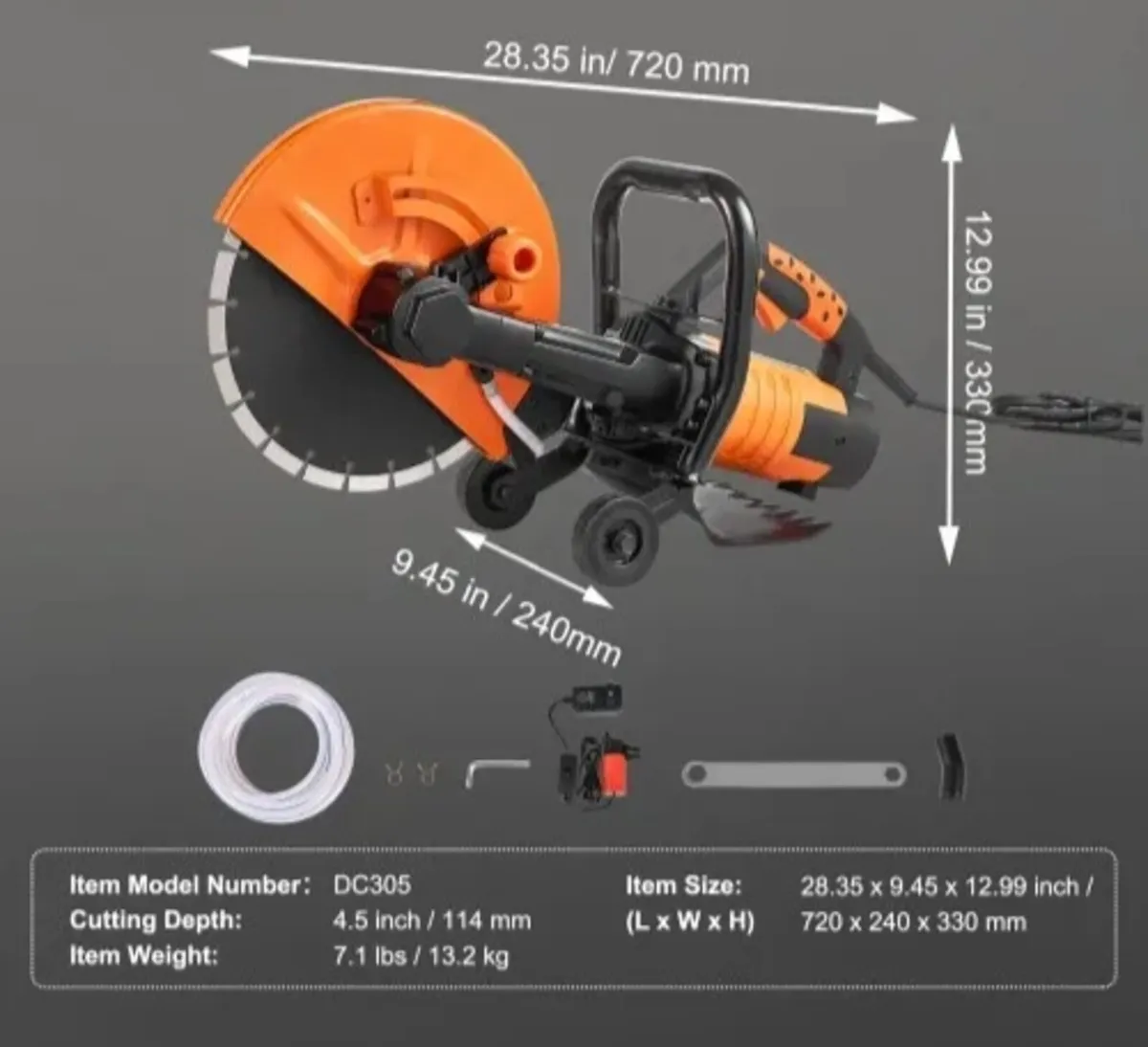 305mm Concrete Saw Cutting Cutter Paving Cutter Co - Image 3