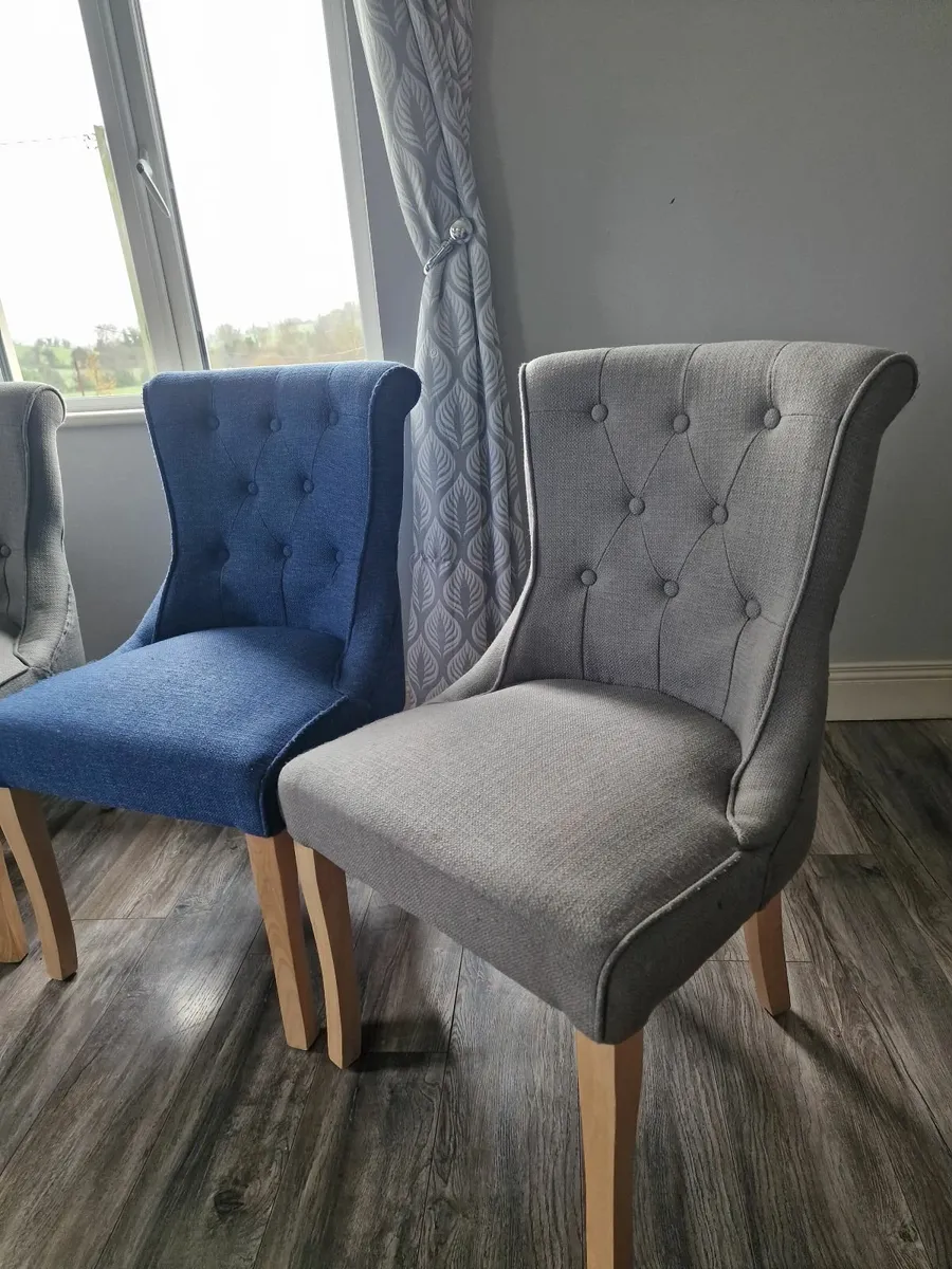 4 Fabric Dining Chairs - Image 2
