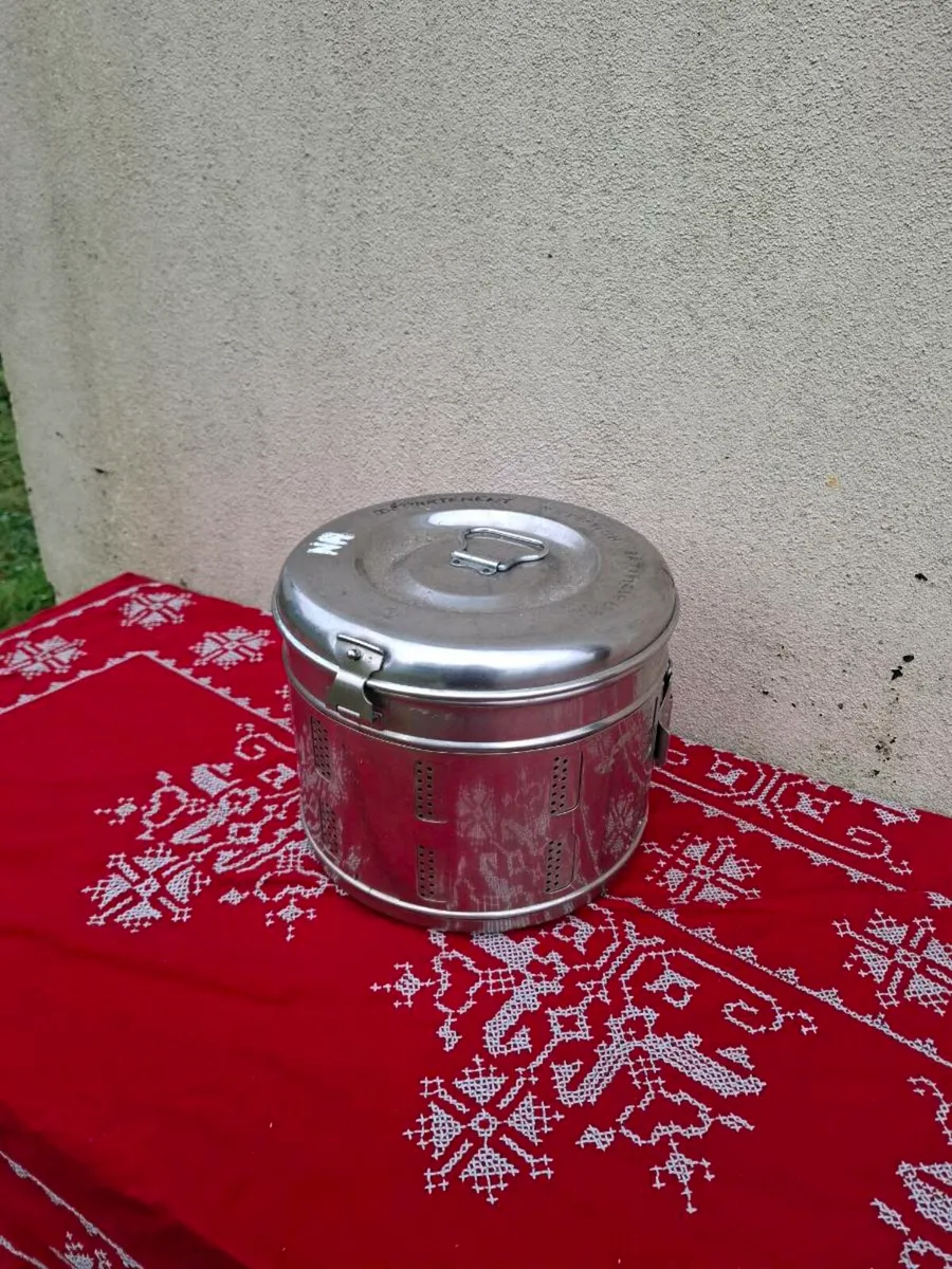 Old hospital steriliser box - Image 1