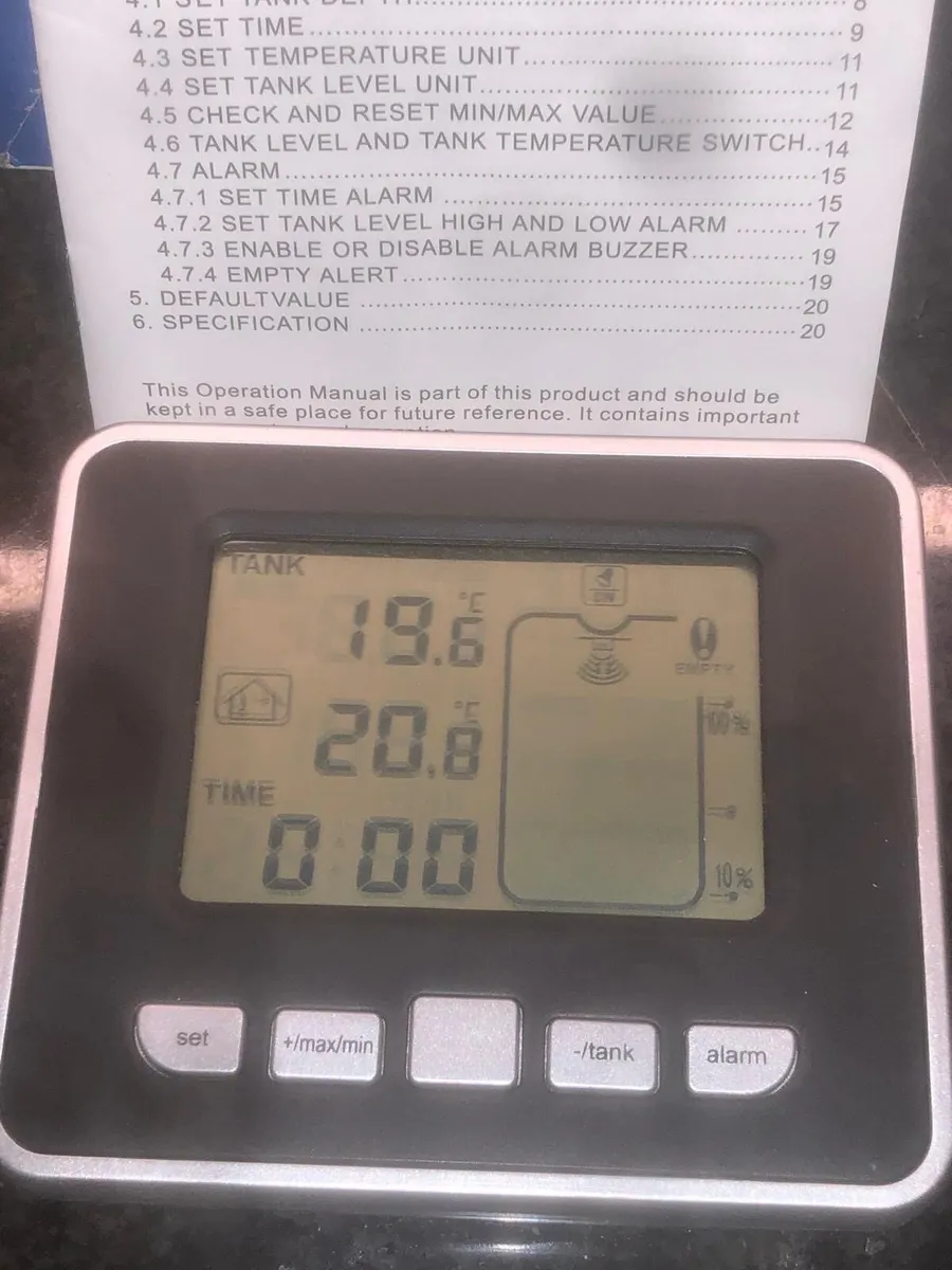 TS-FT002 Wireless Ultrasonic Oil Tank Level Meter - Image 3
