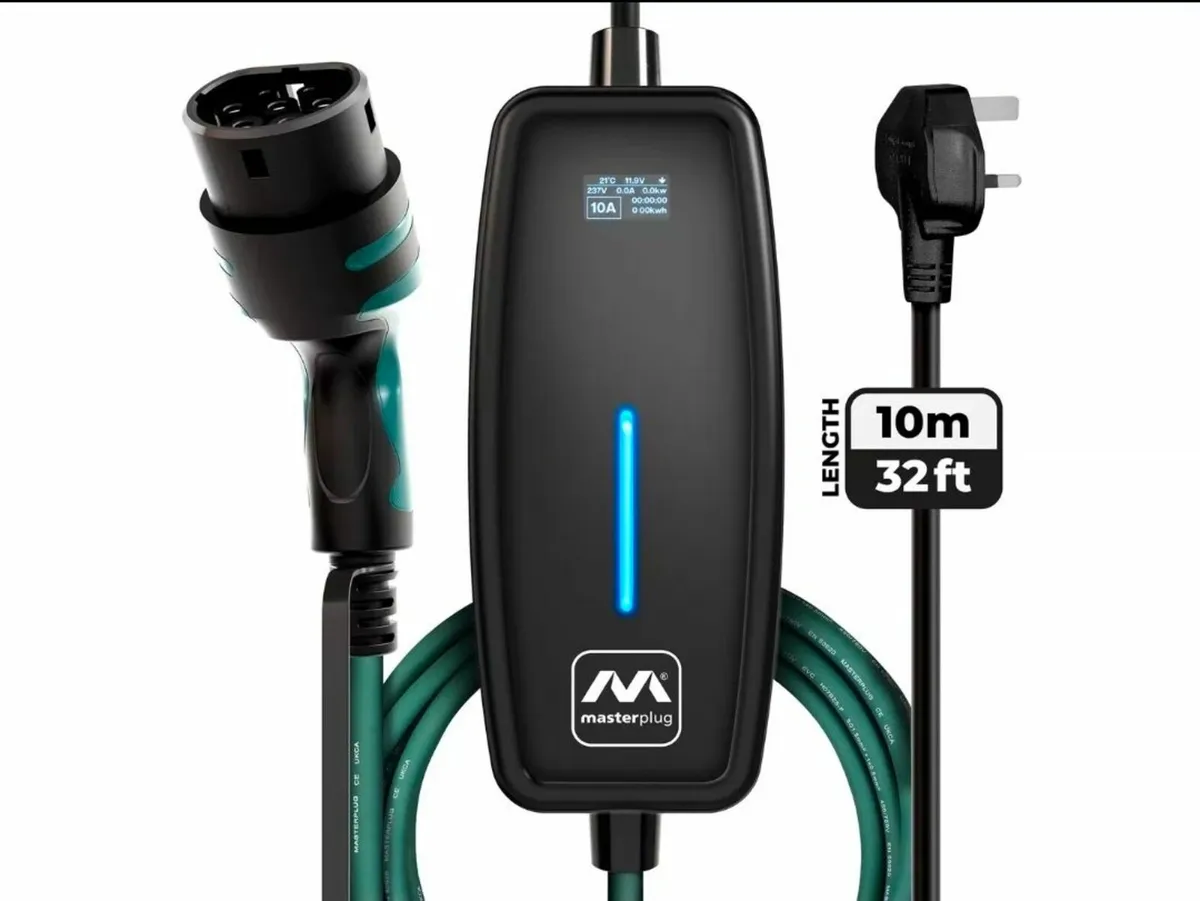 Masterplug Portable EV Charger 10meters - Image 1