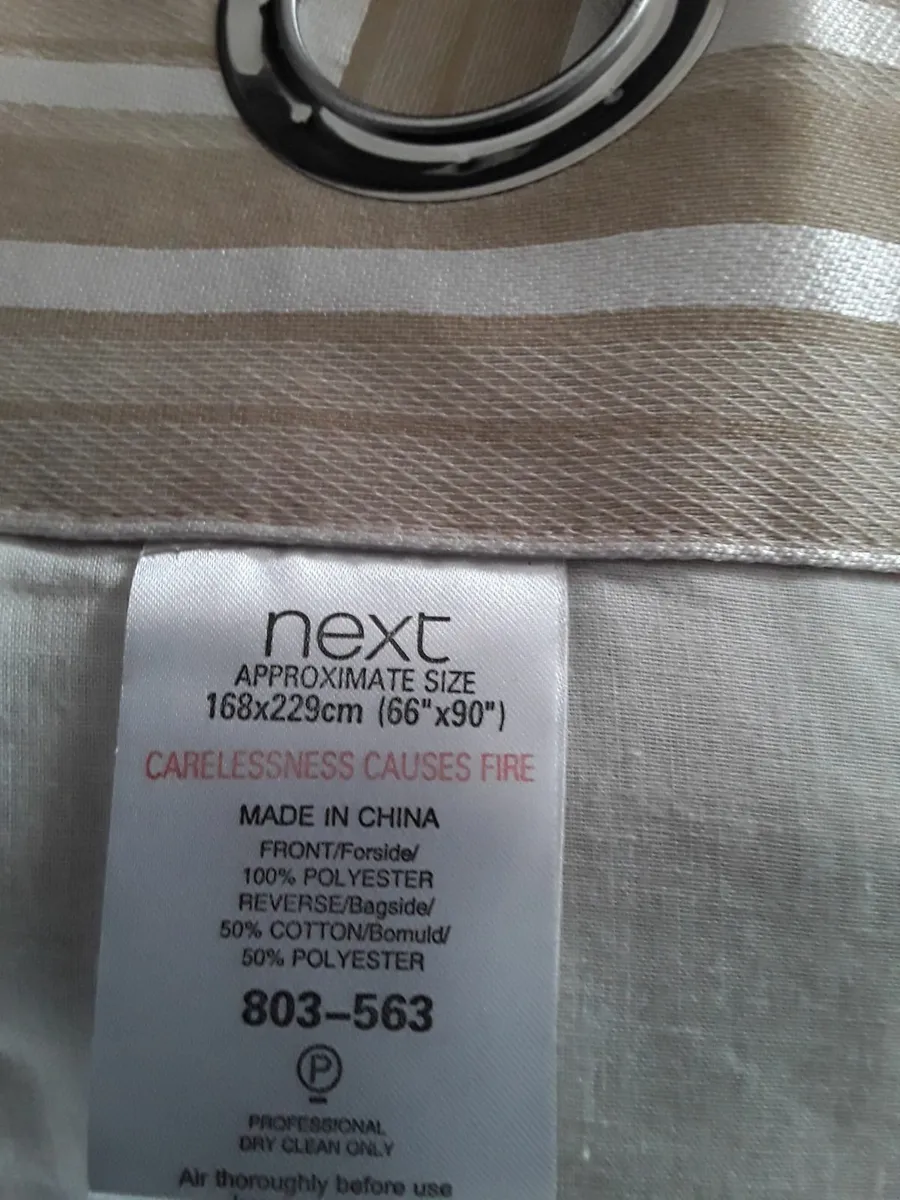 Brand new striped drapes - Image 2